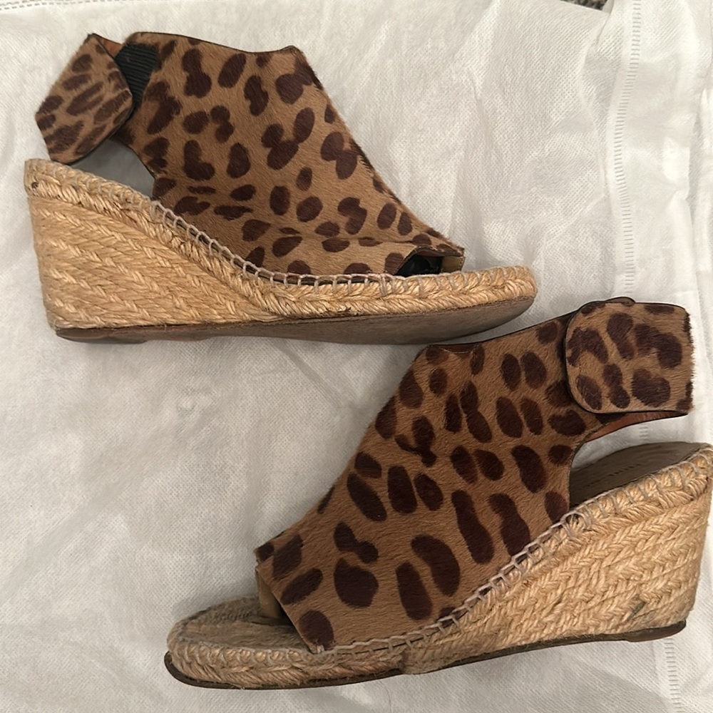 Celine Leopard print espadrille